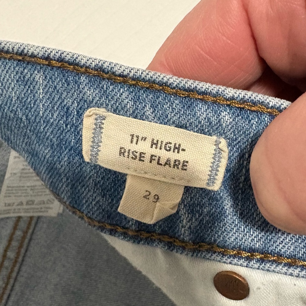 Madewell Light Blue Flare Jeans - Picture 15 of 16
